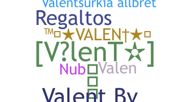 暱稱 - Valent