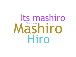 暱稱 - mashiro