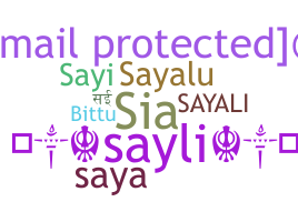 暱稱 - Sayali