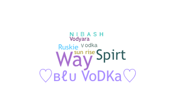 暱稱 - Vodka