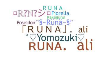 暱稱 - Runa