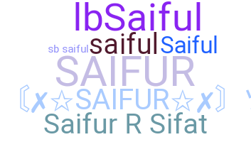 暱稱 - Saifur
