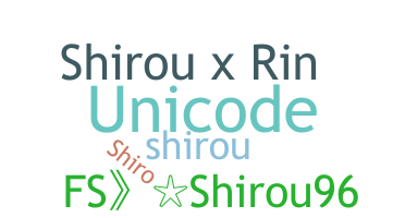 暱稱 - Shirou