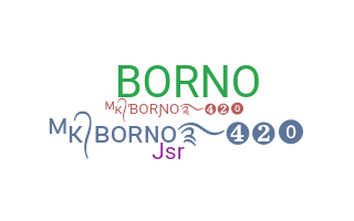 暱稱 - Borno