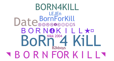 暱稱 - Born4kill