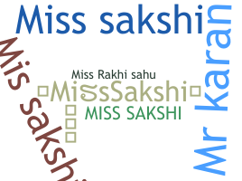 暱稱 - MissSakshi