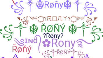 暱稱 - Rony
