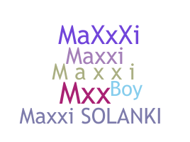 暱稱 - maxxi