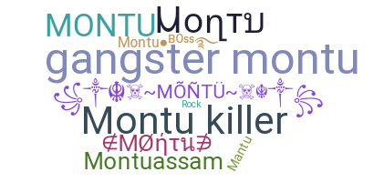 暱稱 - Montu