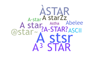 暱稱 - Astar