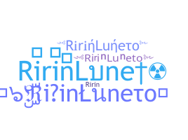 暱稱 - RirinLuneto