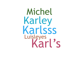 暱稱 - Karls