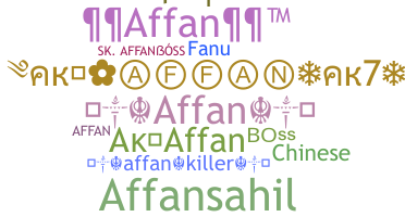 暱稱 - Affan