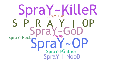 暱稱 - Sprayop
