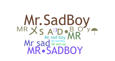 暱稱 - MrSadBoy