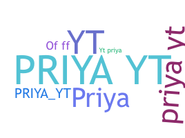 暱稱 - PriyaYT