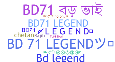 暱稱 - Bd71legend