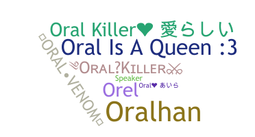 暱稱 - Oral