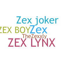暱稱 - zex
