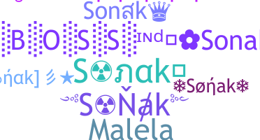 暱稱 - Sonak