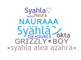 暱稱 - Syahla