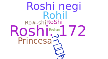暱稱 - Roshi
