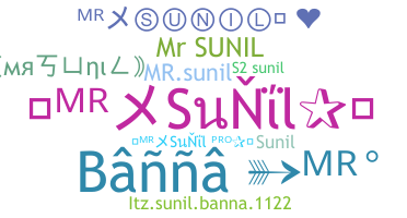 暱稱 - MrSUNIL