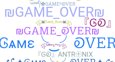 暱稱 - GameOver