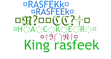 暱稱 - Rasfeek
