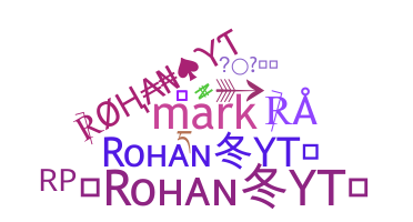 暱稱 - Rohann