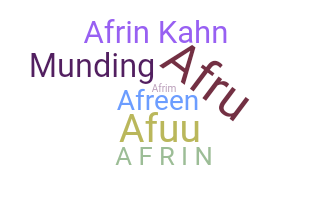 暱稱 - Afrin