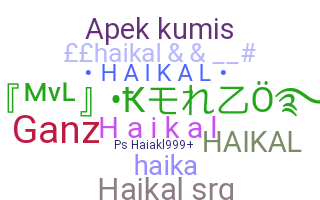暱稱 - Haikal