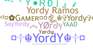 暱稱 - Yordy