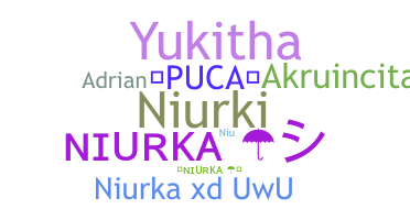 暱稱 - Niurka