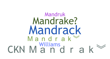 暱稱 - Mandrak