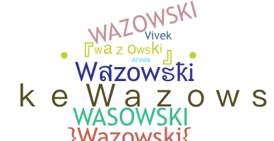 暱稱 - Wazowski