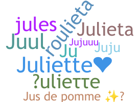 暱稱 - Juliette