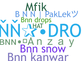 暱稱 - bnn
