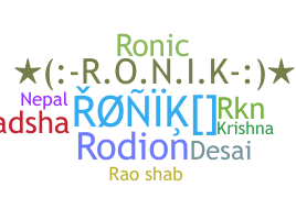暱稱 - Ronik