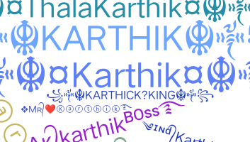 暱稱 - Karthik