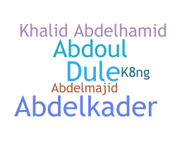 暱稱 - Abdel