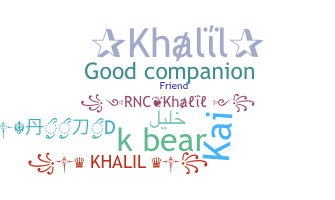 暱稱 - Khalil