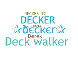 暱稱 - Decker