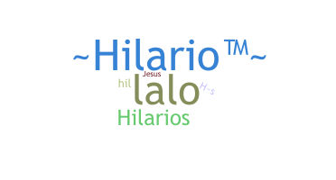 暱稱 - Hilario