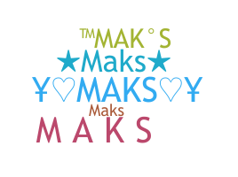 暱稱 - Maks