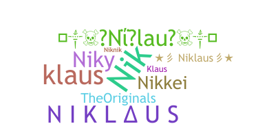 暱稱 - Niklaus
