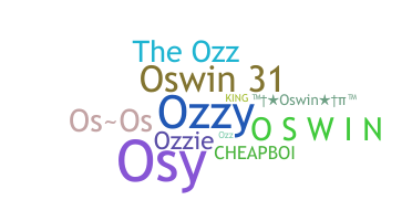 暱稱 - Oswin