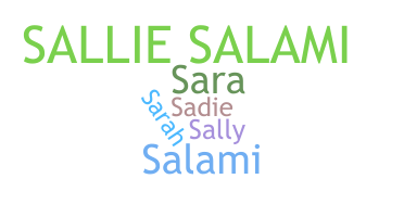 暱稱 - Sallie