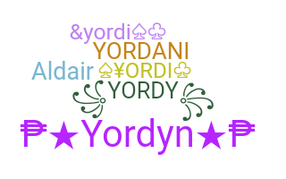 暱稱 - Yordi