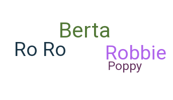 暱稱 - Roberta